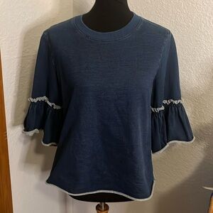 See by Chloe Stretch Ruffle Sleeve Top